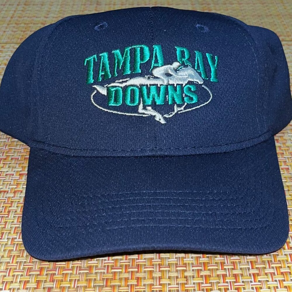 Tampa Bay Downs Men’s Blue Baseball Cap Hat - Sport Tek